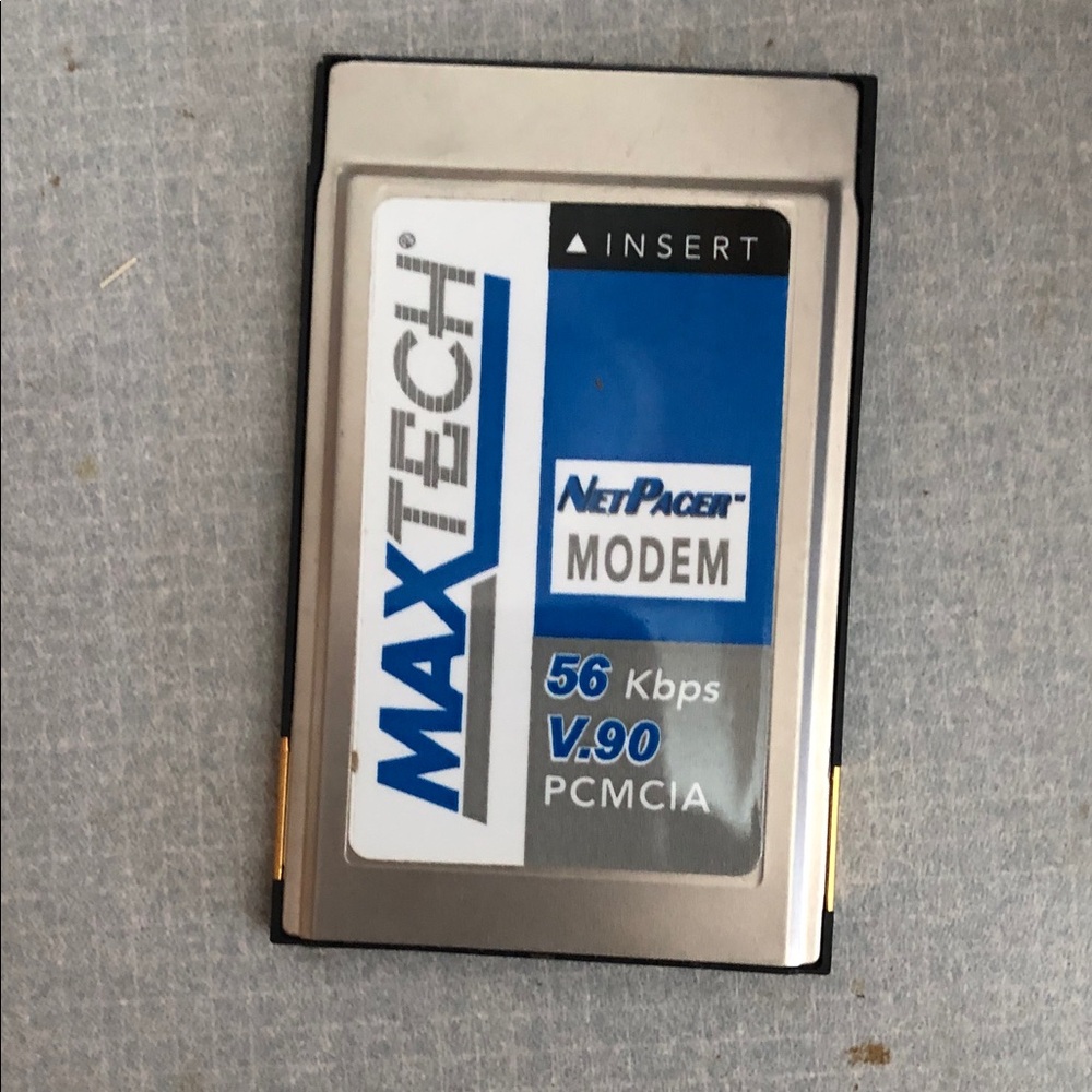 MaxTech NetPager PCMCIA Modem - Silver & Blue